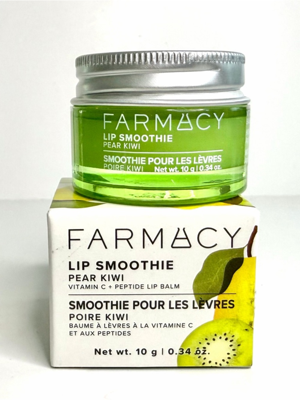 Farmacy Lip Smoothie Pear Kiwi Vitamin C Peptide Lip Balm